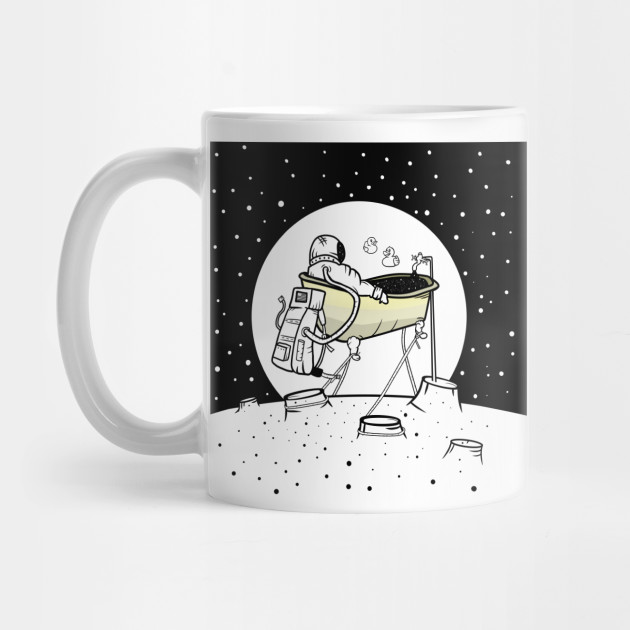 Astronaut in a bath